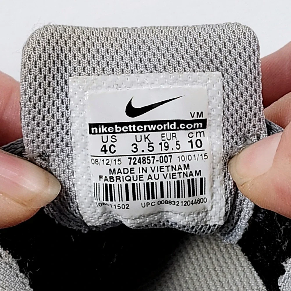 Nike Air Max 90‎ Sneakers Toddler Baby Size 4C Gray Pink Athletic Lace Up Shoes - Picture 8 of 9